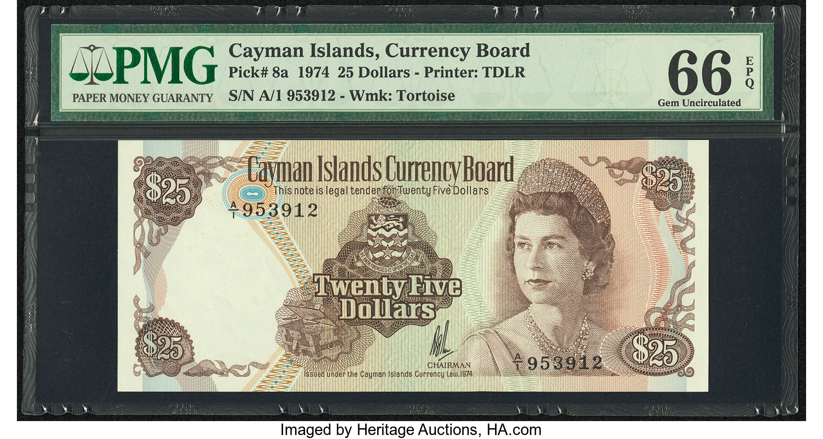 image for: Cayman Islands  25 dollars (B108as1)