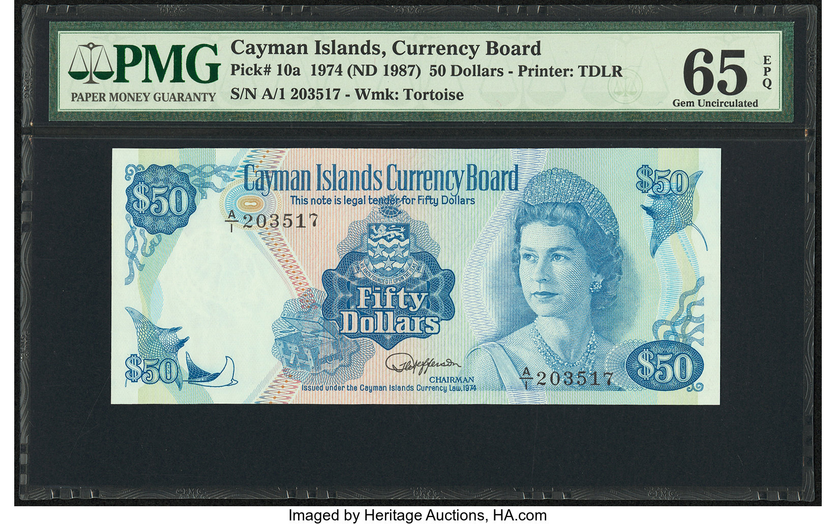 image for: Cayman Islands  50 dollars (B110as1)