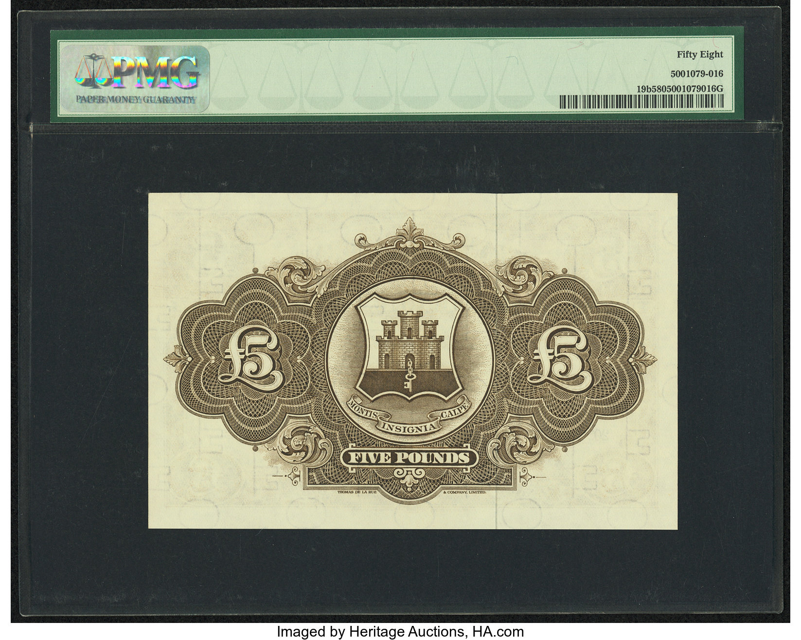 image for: Gibraltar  5 pounds (B117gs1)