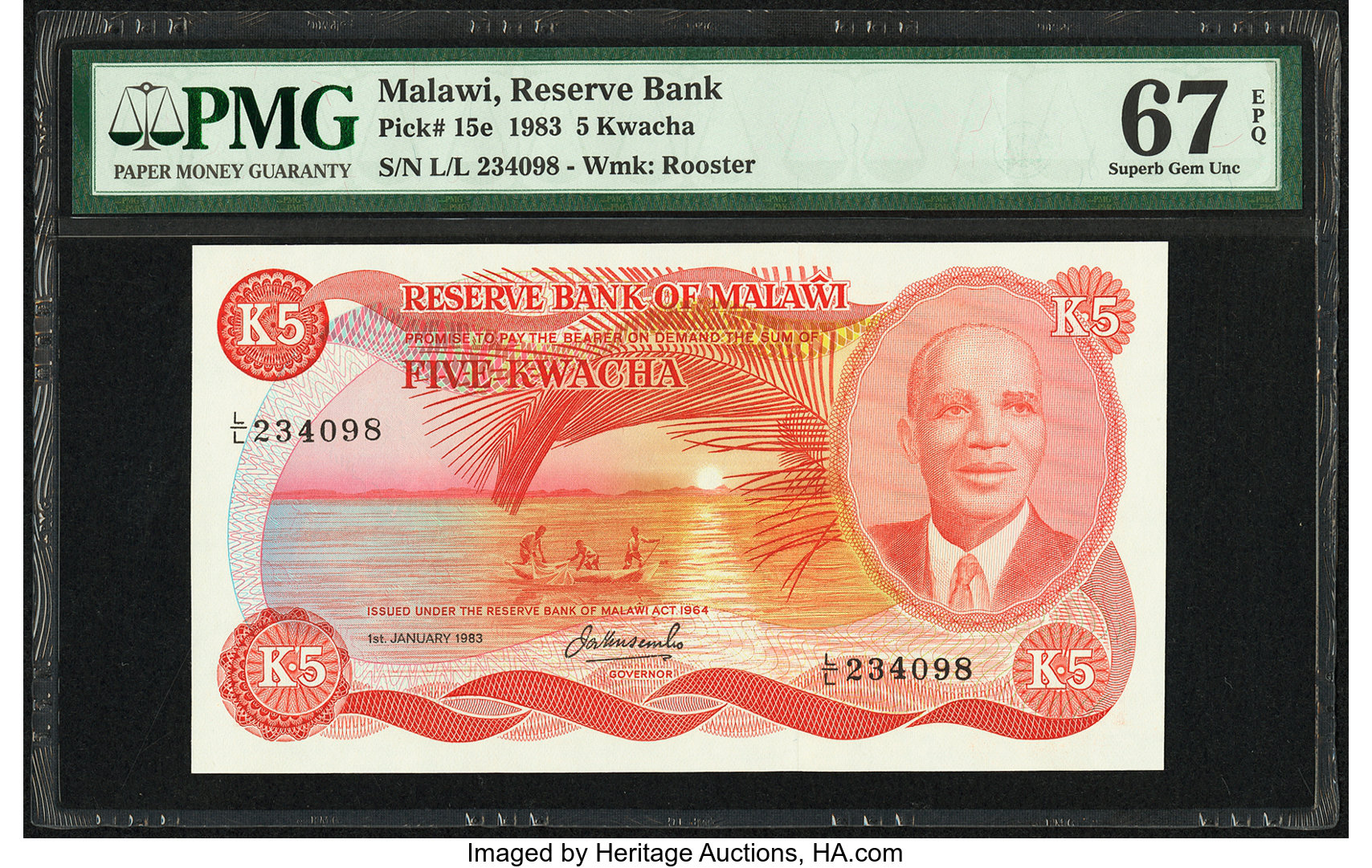 image for: Malawi  5 kwacha (B115es)