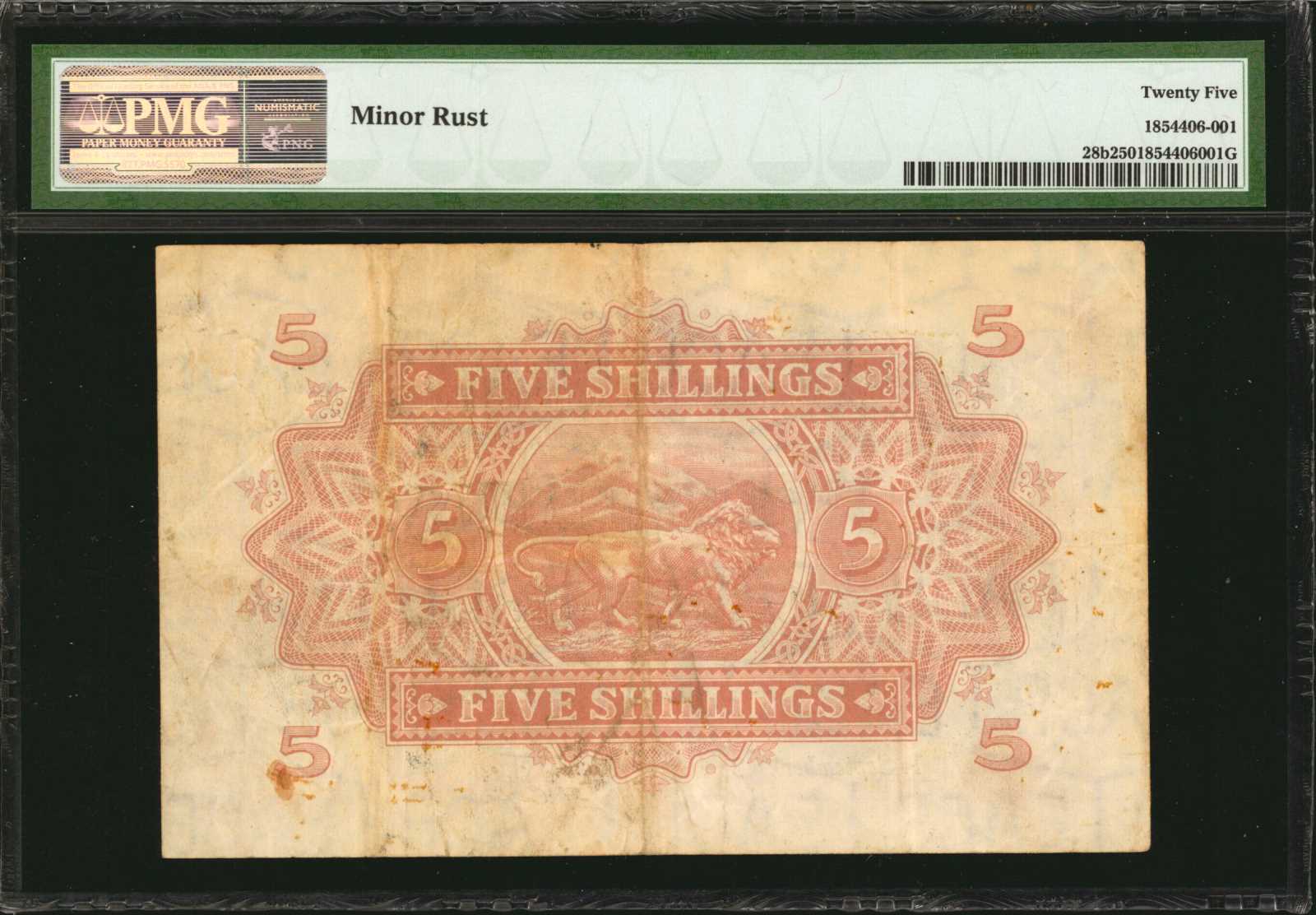 image for: East Africa  5 shillings(B217e)