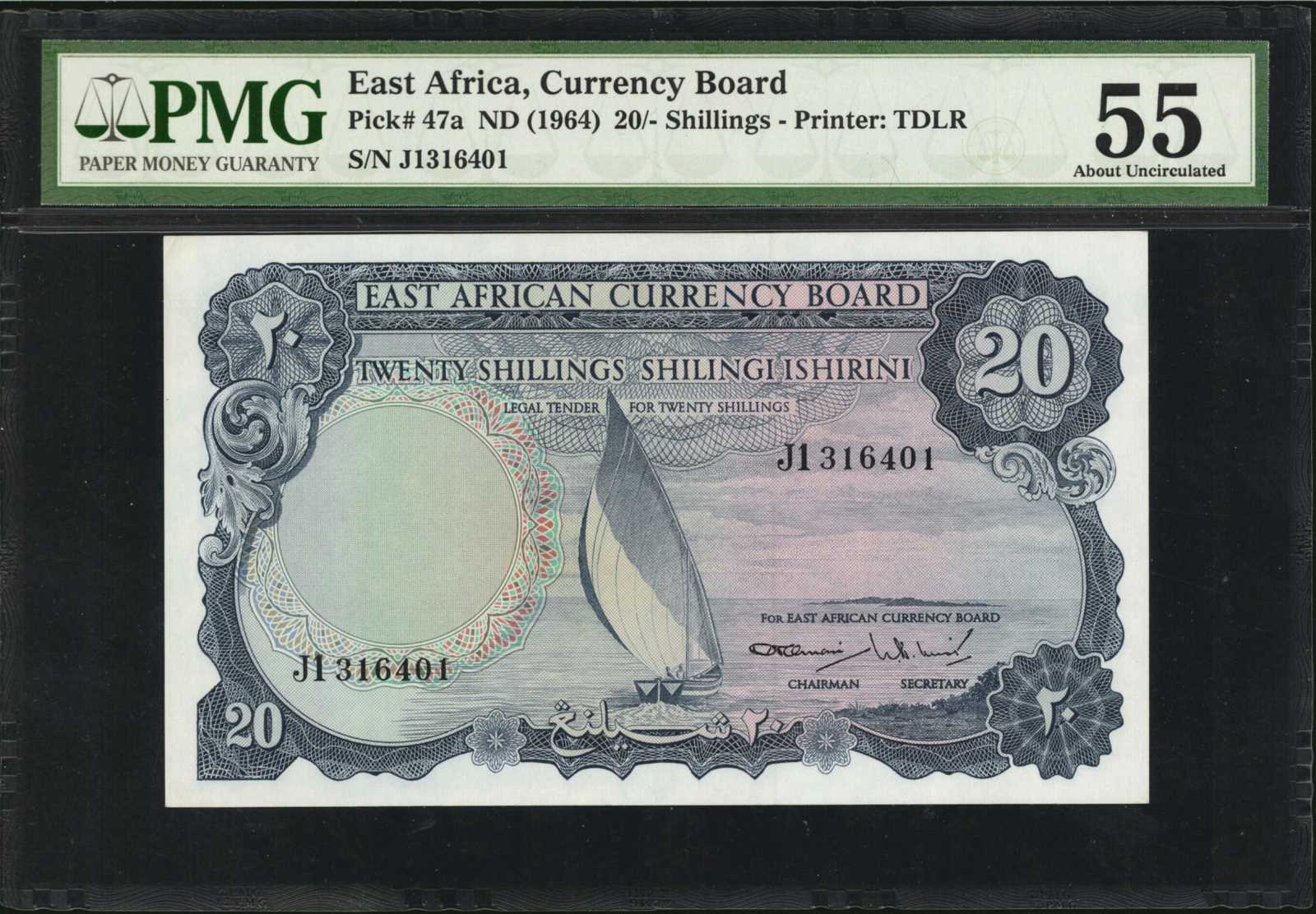 image for: East Africa  20 shillings(B233as4)