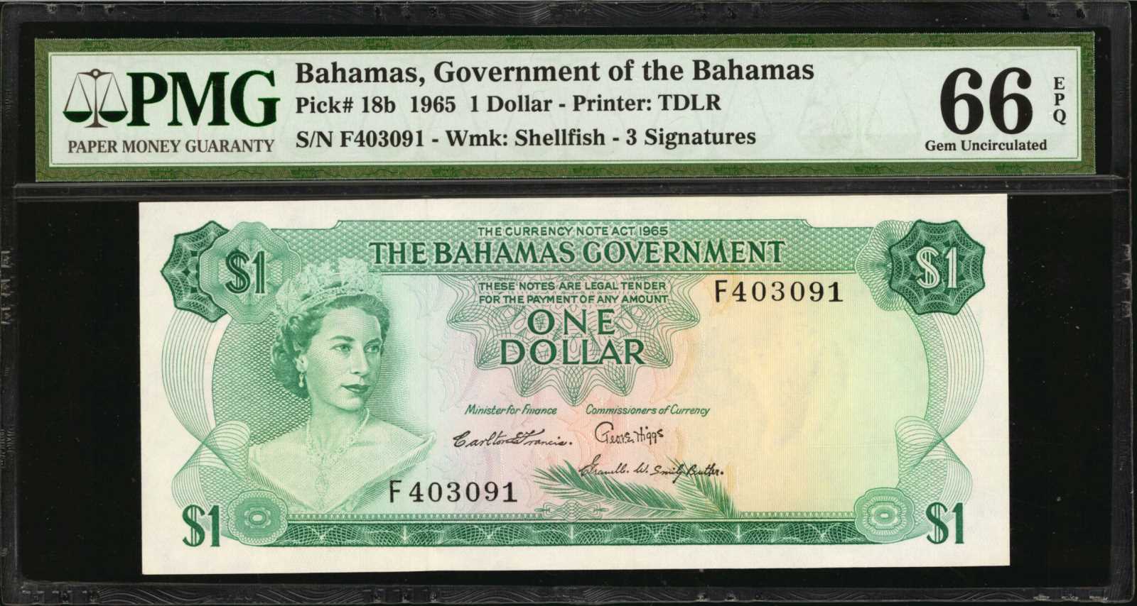 image for: Bahamas  5 dollars (B120z)