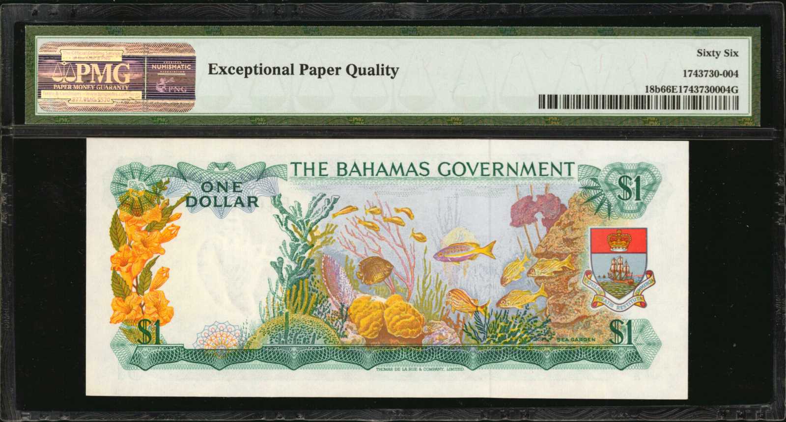 image for: Bahamas  5 dollars (B120a)