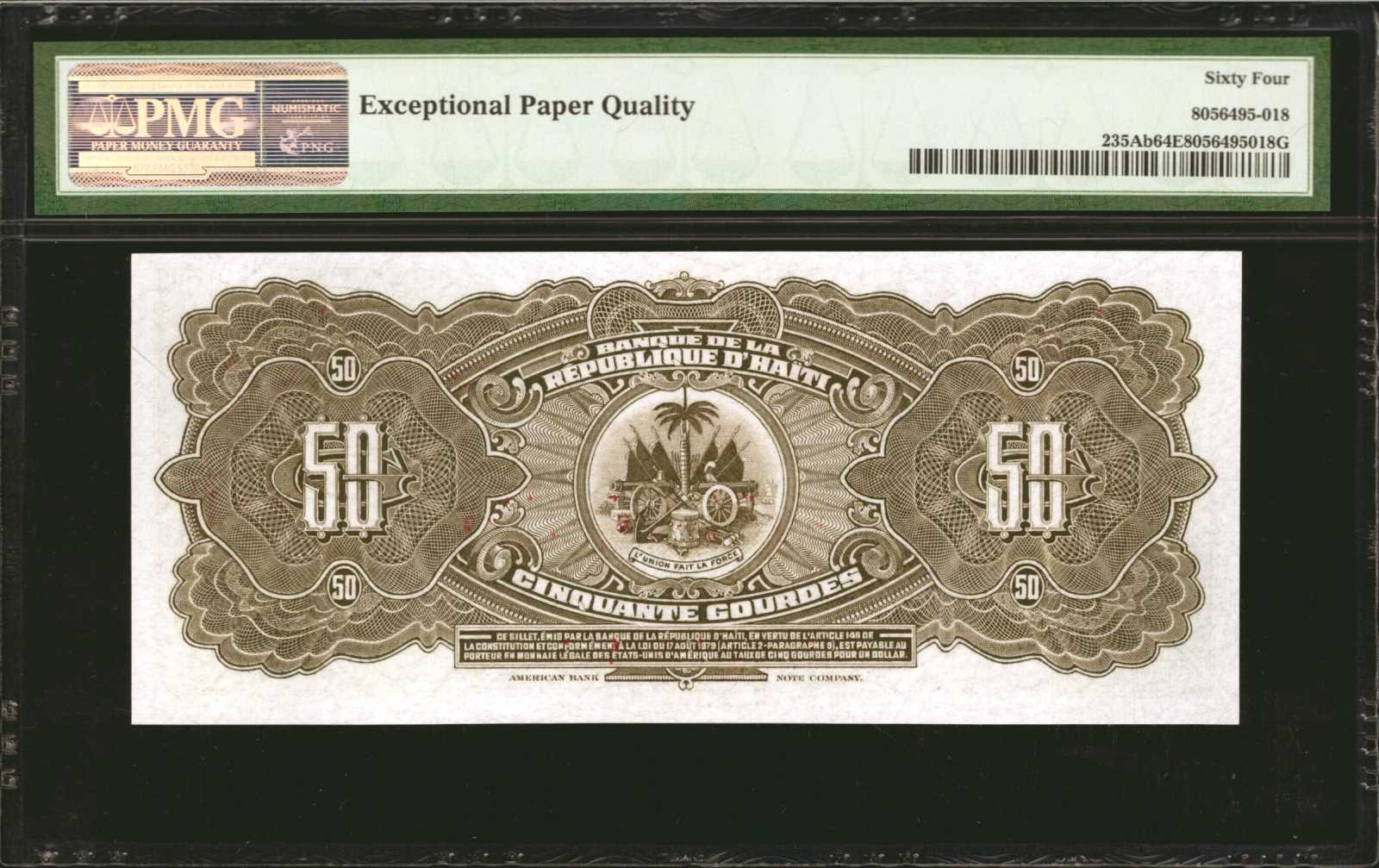 image for: Haiti  50 gourdes (B807as2)
