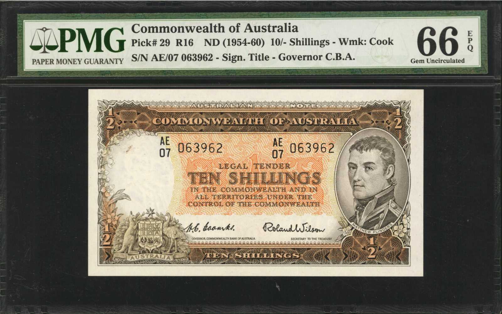 image for: Australia  10 shillings(B138a)