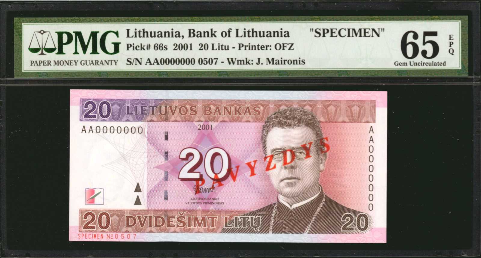 image for: Lithuania  20 lit? (B177az)