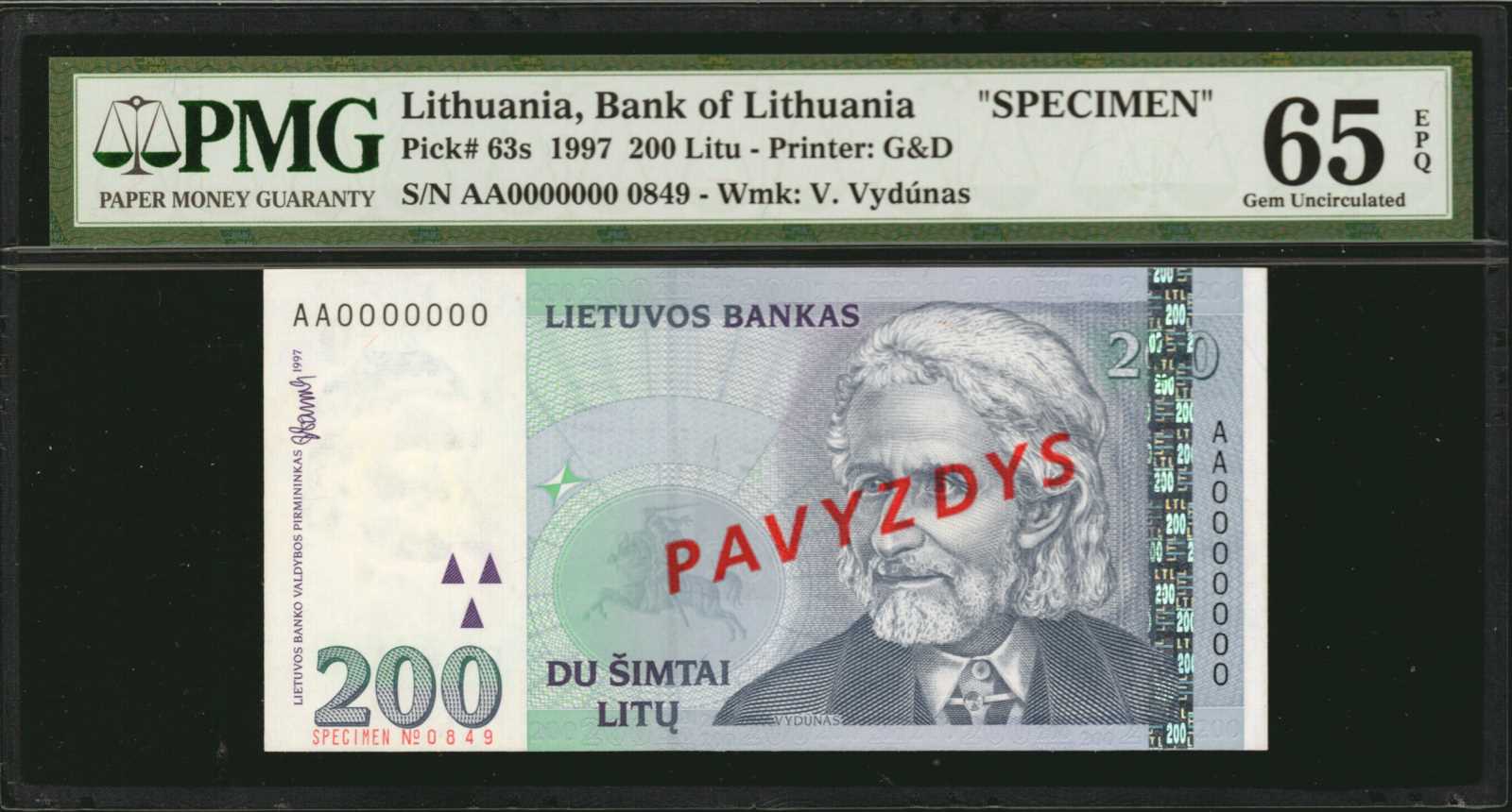 image for: Lithuania  200 lit? (B174a)