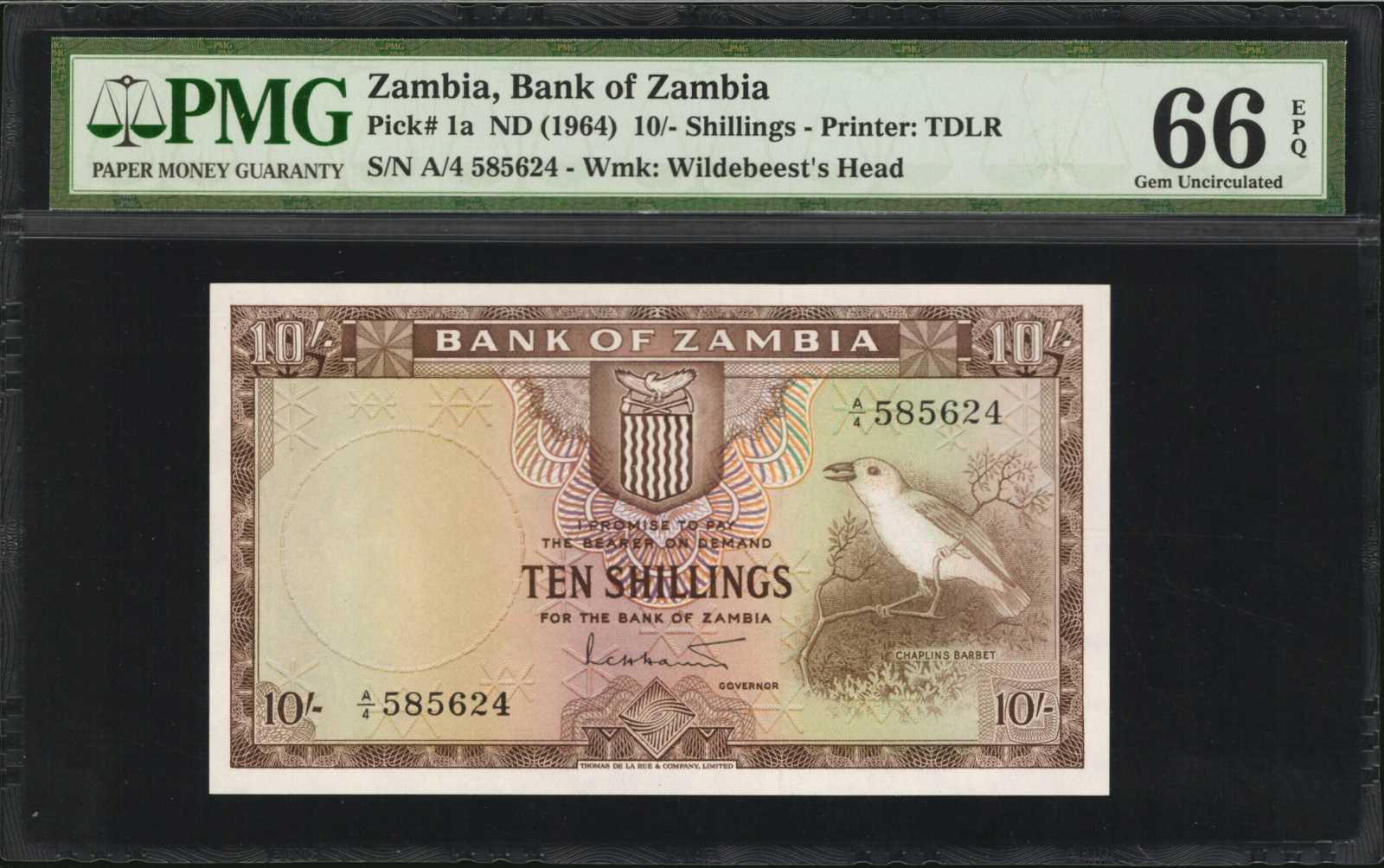 image for: Zambia  10 shillings(B101as3)