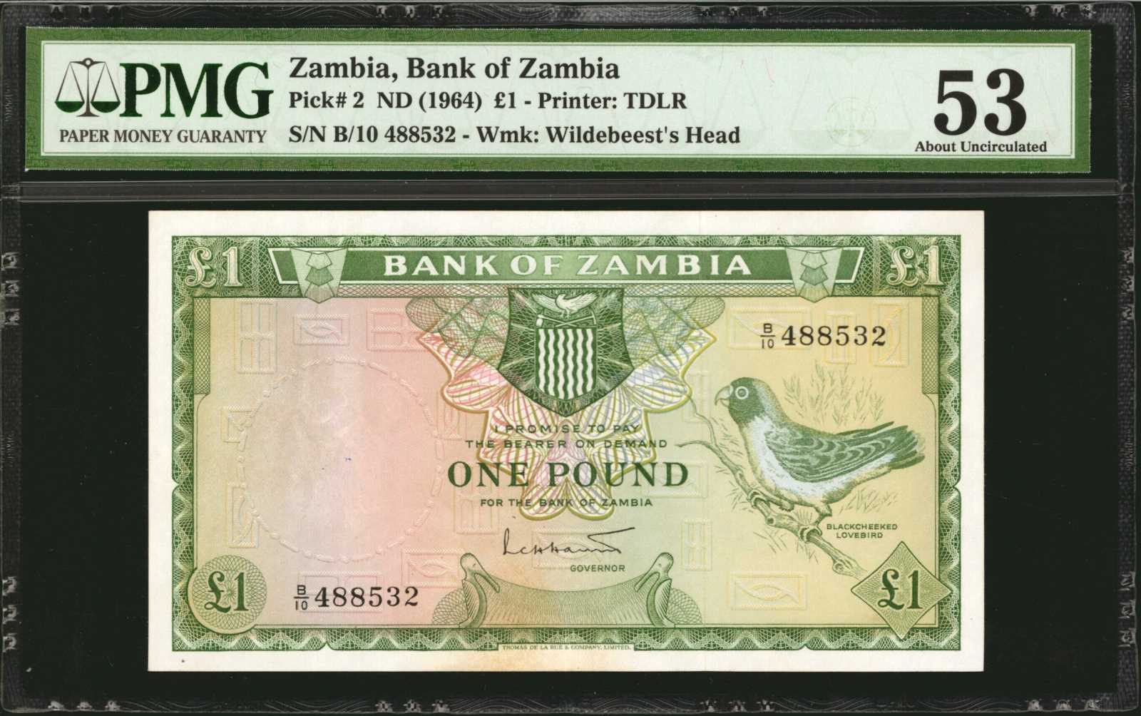 image for: Zambia  1 pound(B102as2)