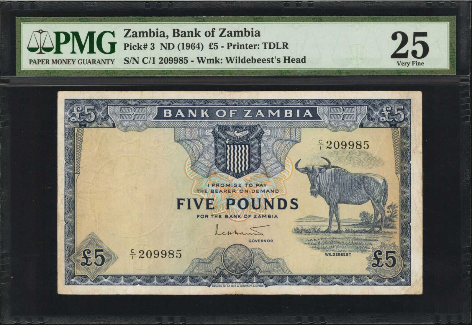 image for: Zambia  5 pounds(B103as3)