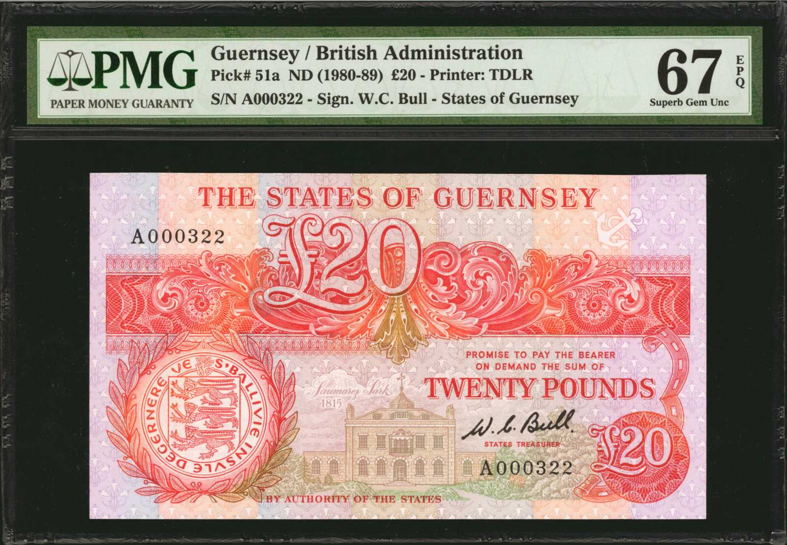 image for: Guernsey  20 pounds (B156z)