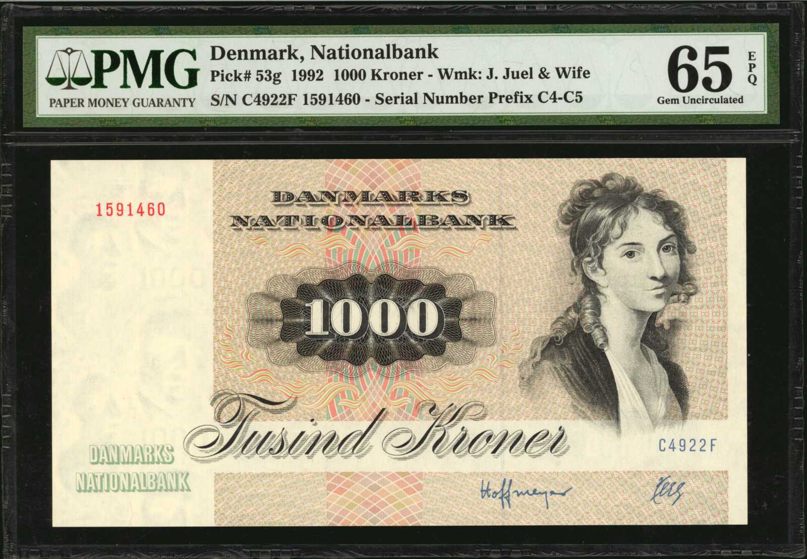 image for: Denmark  1,000 kroner (B924c)