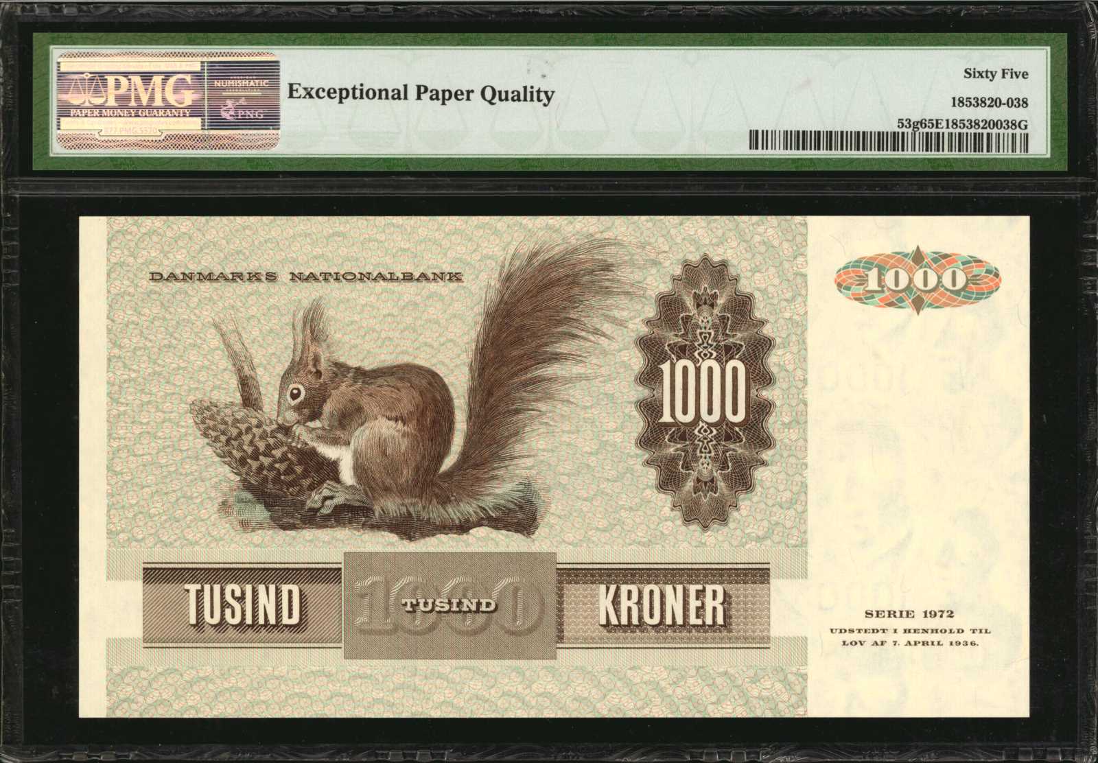 image for: Denmark  1,000 kroner (B924as)