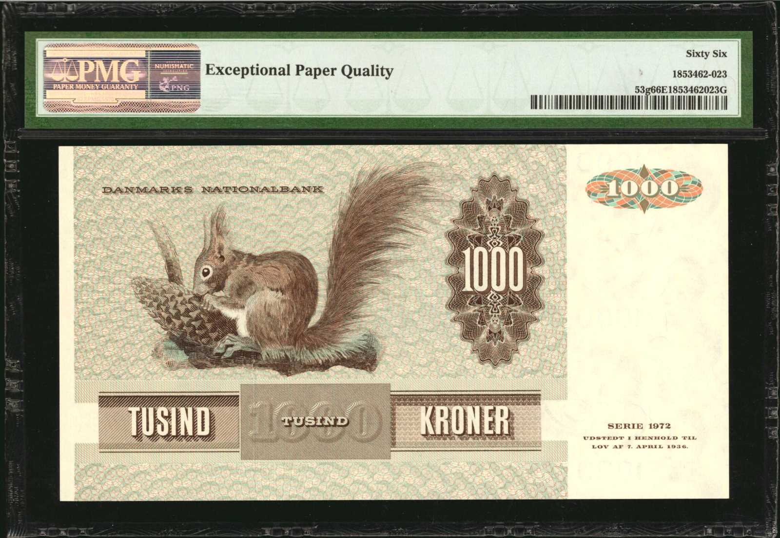 image for: Denmark  1,000 kroner (B924c)