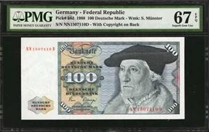 image for: Germany, Federal Republic of 100 deutsche mark (B205f)