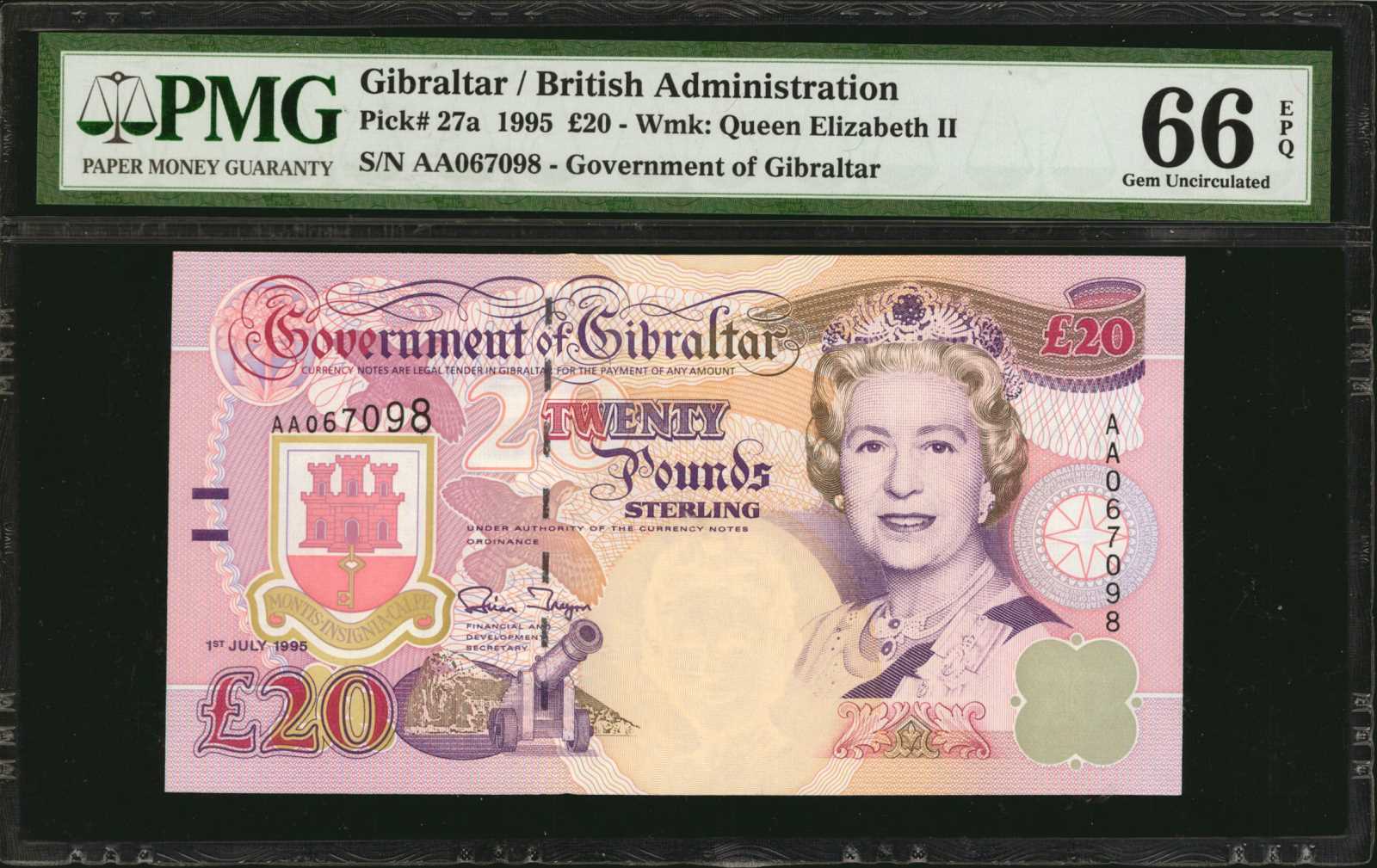 image for: Gibraltar  20 pounds (B125as)