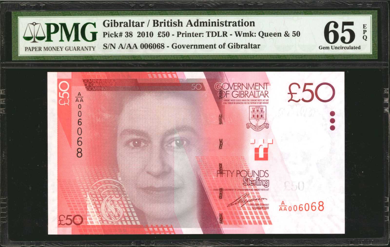 image for: Gibraltar  50 pounds (B133as1)