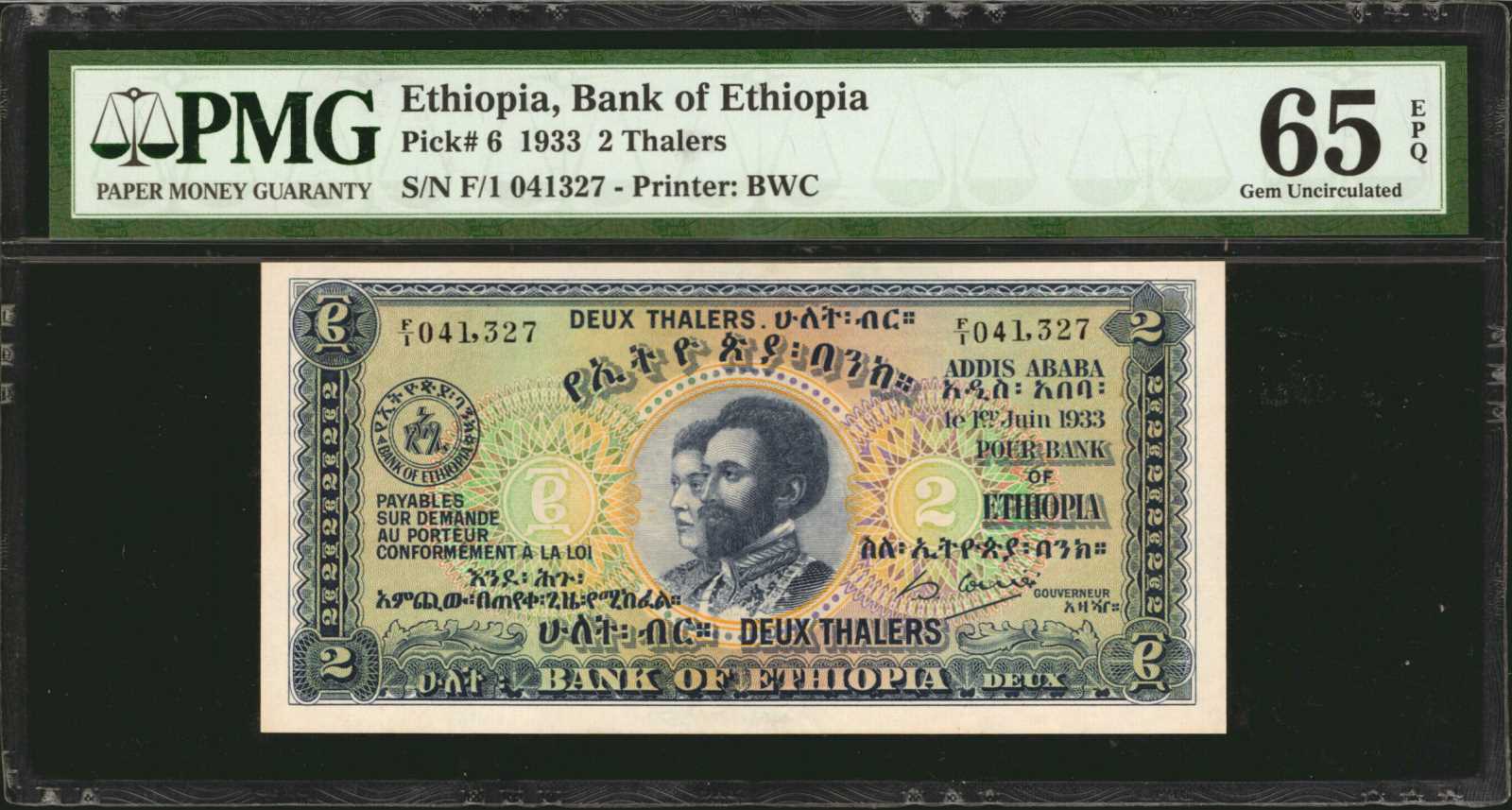 image for: Ethiopia  2 thalers(B101as)