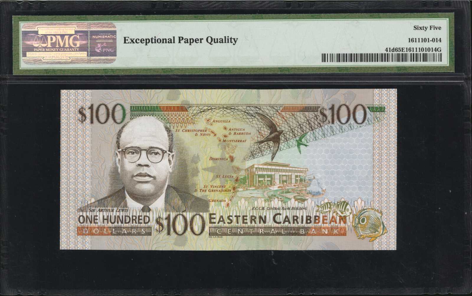 image for: East Caribbean States  100 dollars (B225u)