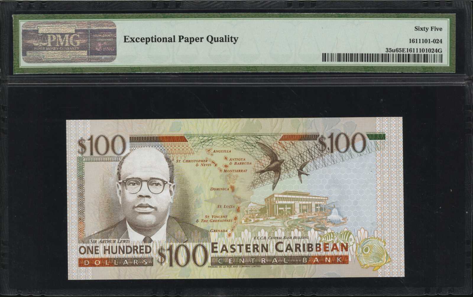 image for: East Caribbean States  100 dollars (B219g)