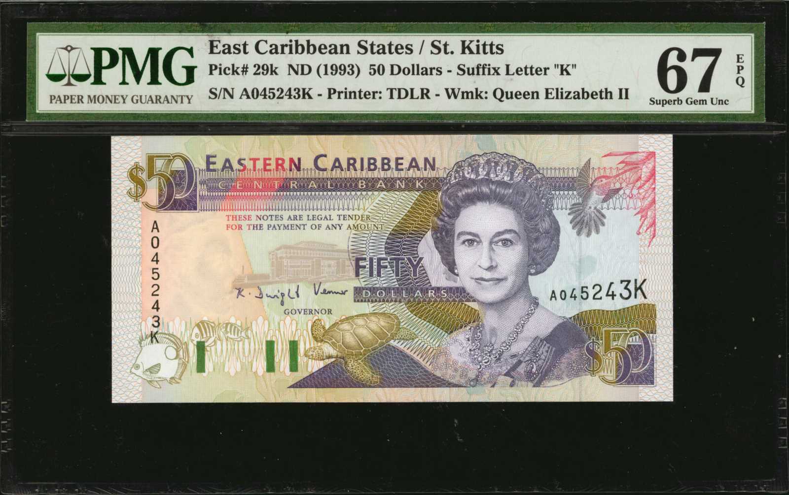 image for: East Caribbean States  50 dollars (B213d)