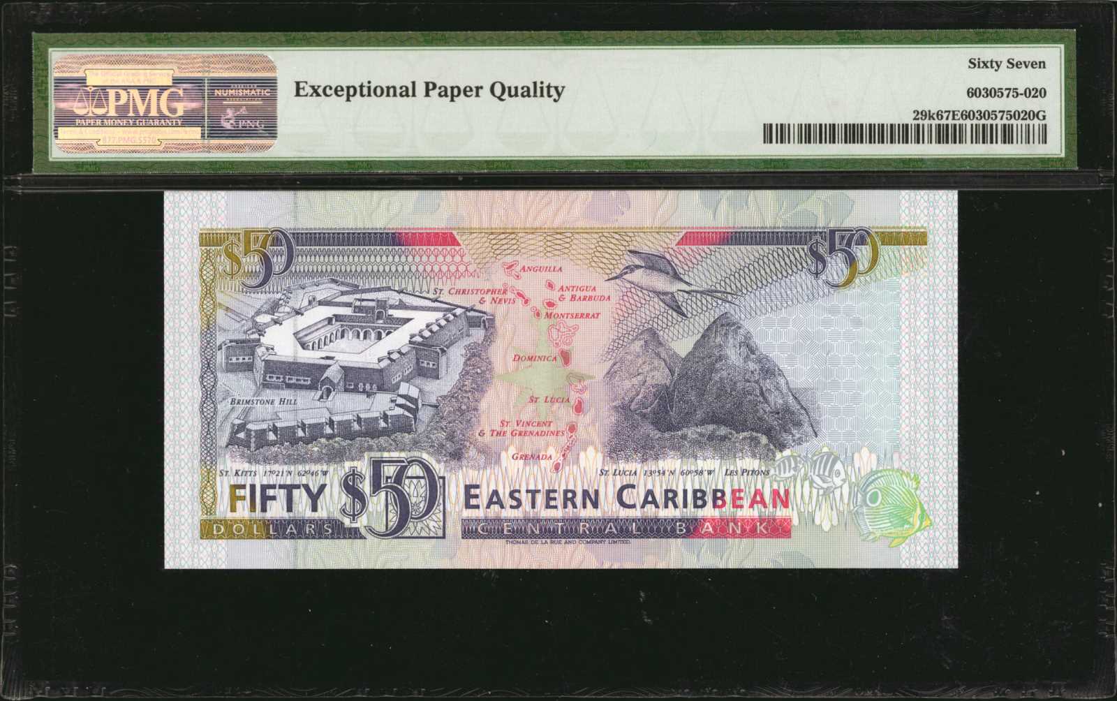 image for: East Caribbean States  50 dollars (B213a)