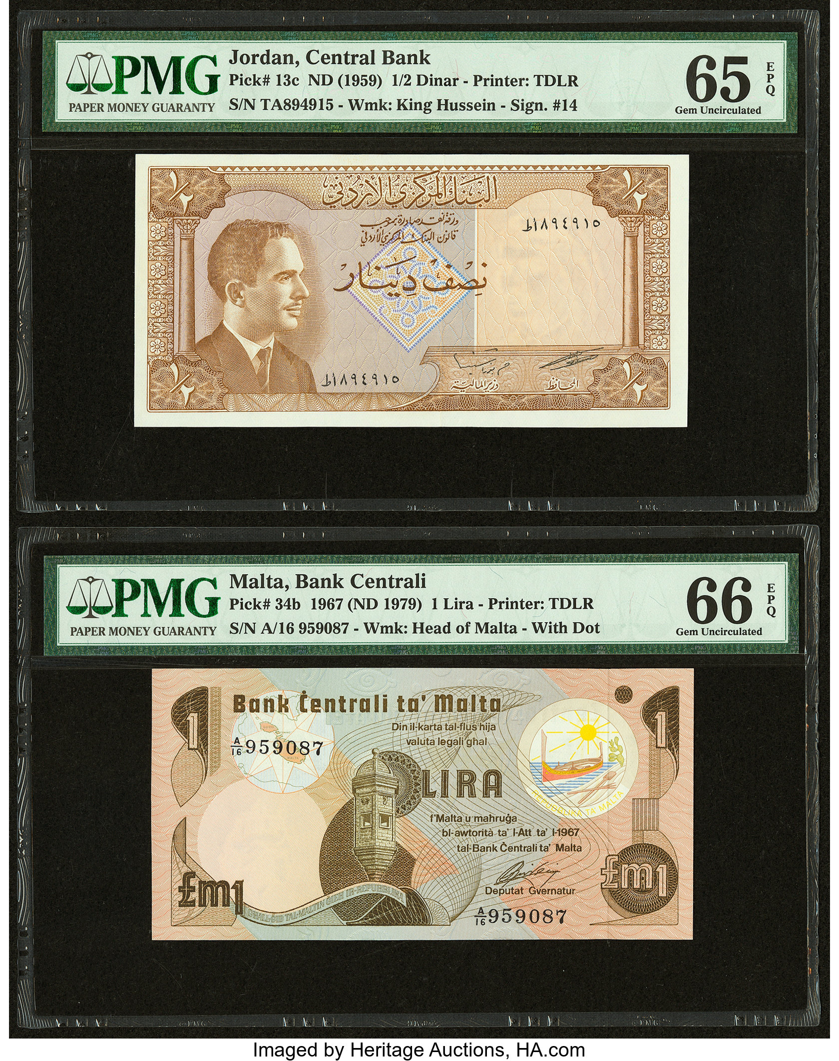 image for: Jordan  1/2 dinar (B205a)