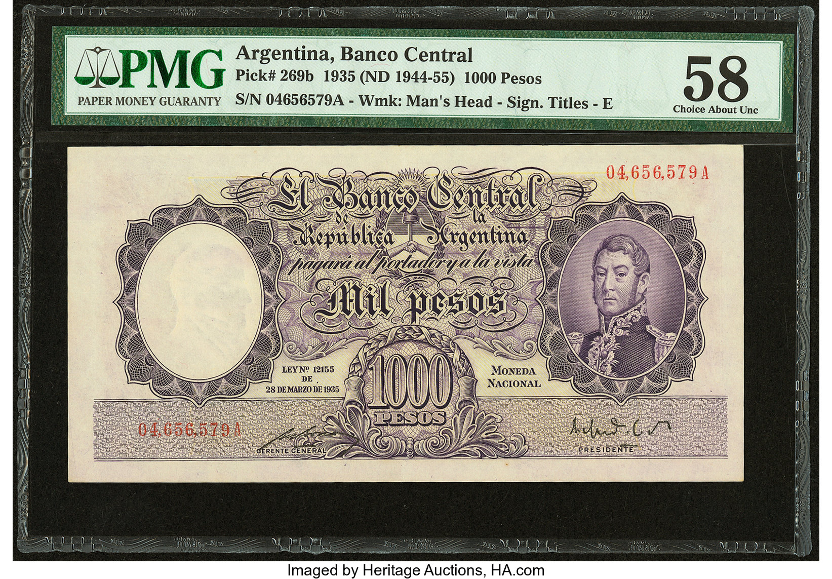 image for: Argentina  1,000 pesos (B322c)