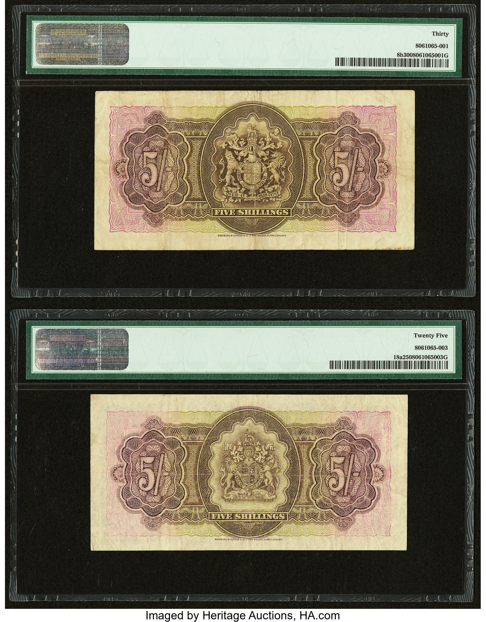 image for: Bermuda  5 shillings(B108as)