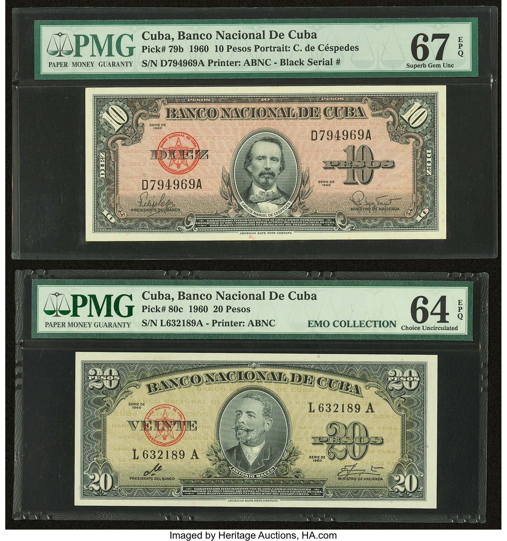 image for: Cuba  10 pesos (B803as)