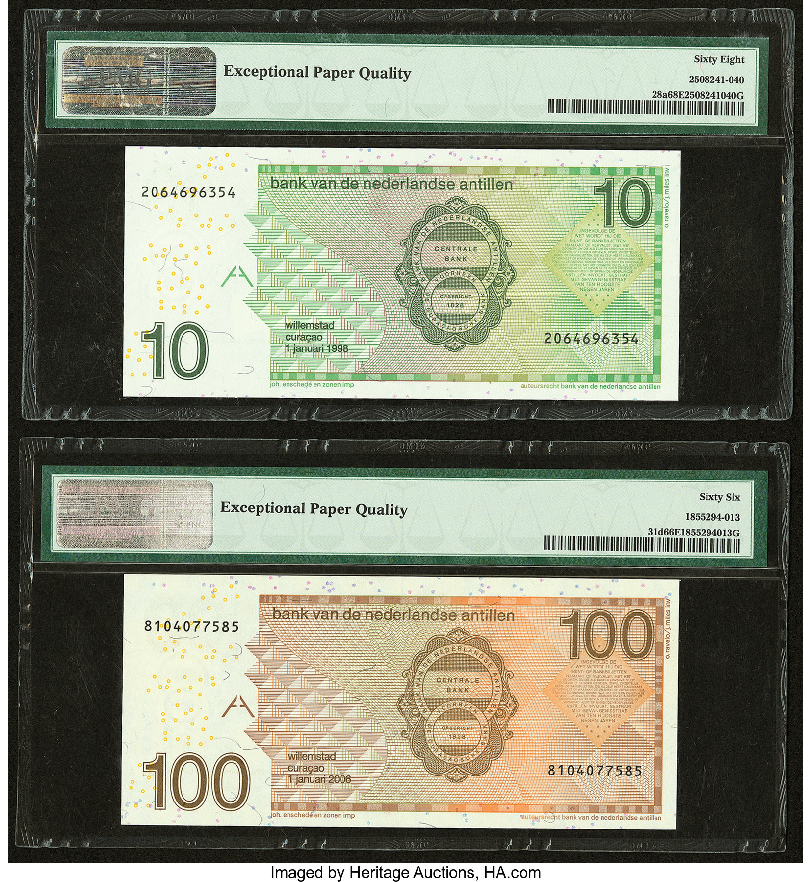 image for: Netherlands Antilles  10 gulden (guilders) (B225e)