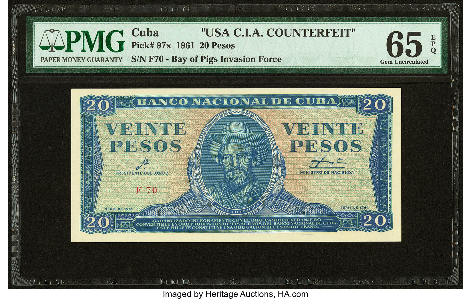 image for: Cuba  20 pesos (B820x1)