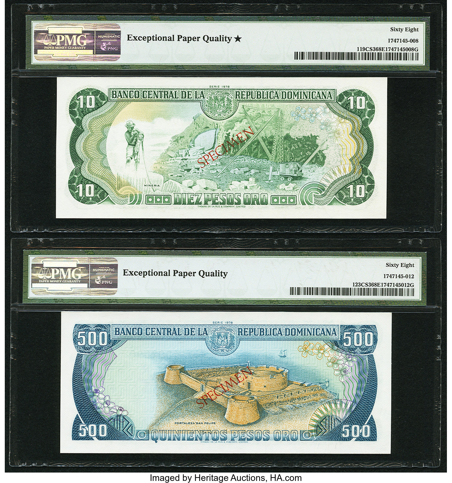 image for: Dominican Republic  10 pesos oro(B653a)