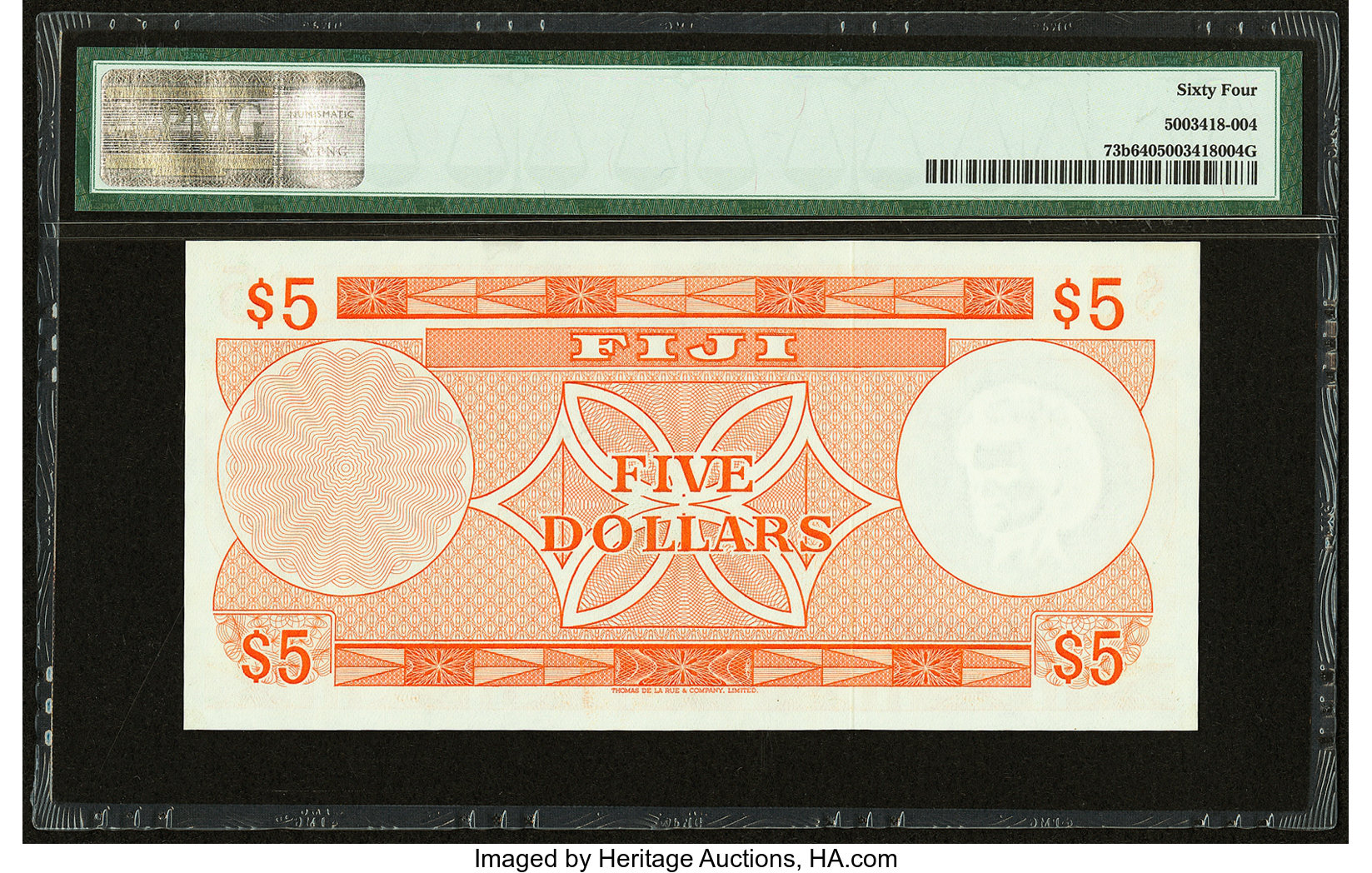 image for: Fiji  5 dollars (B404c)