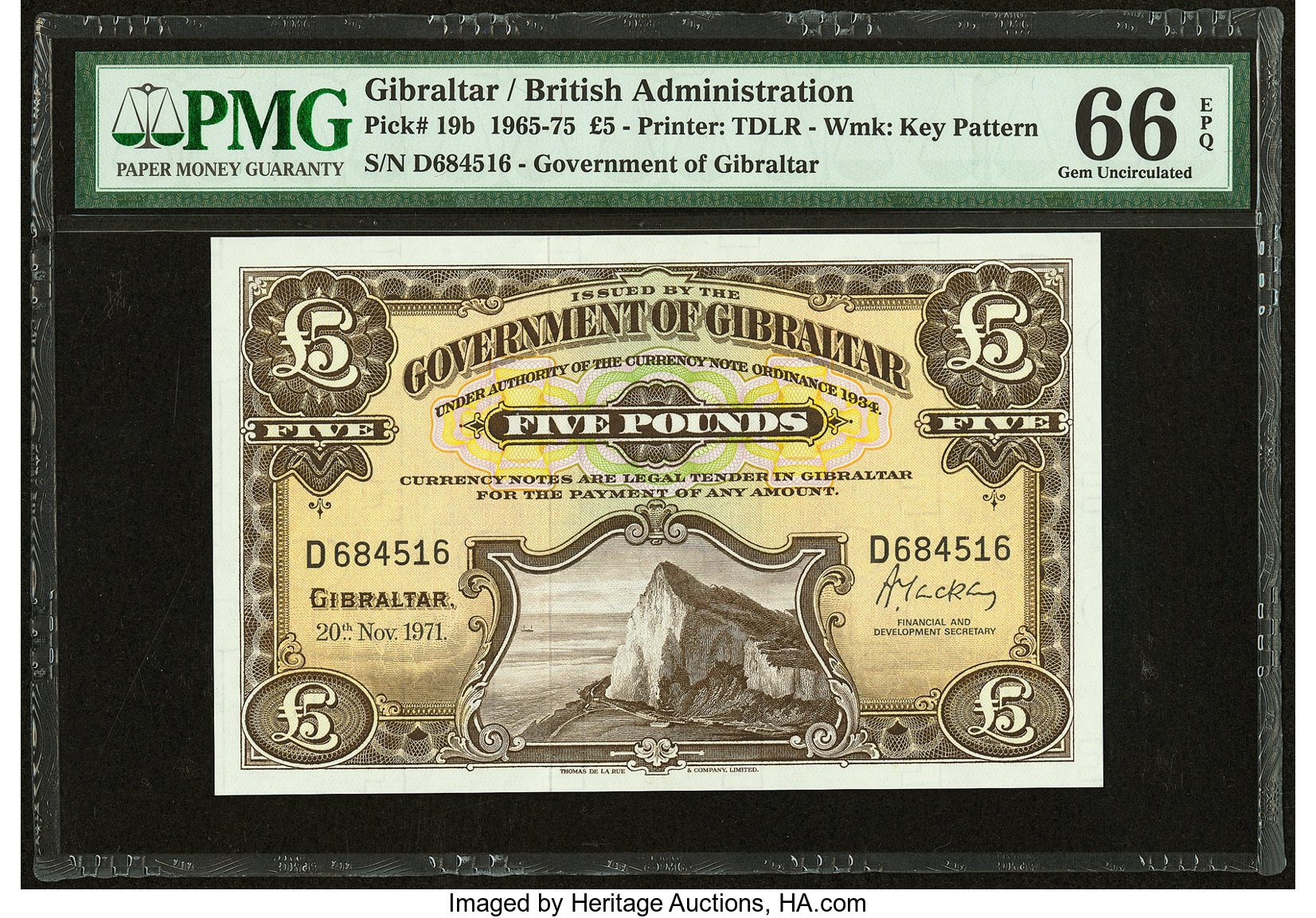 image for: Gibraltar  5 pounds (B117es2)