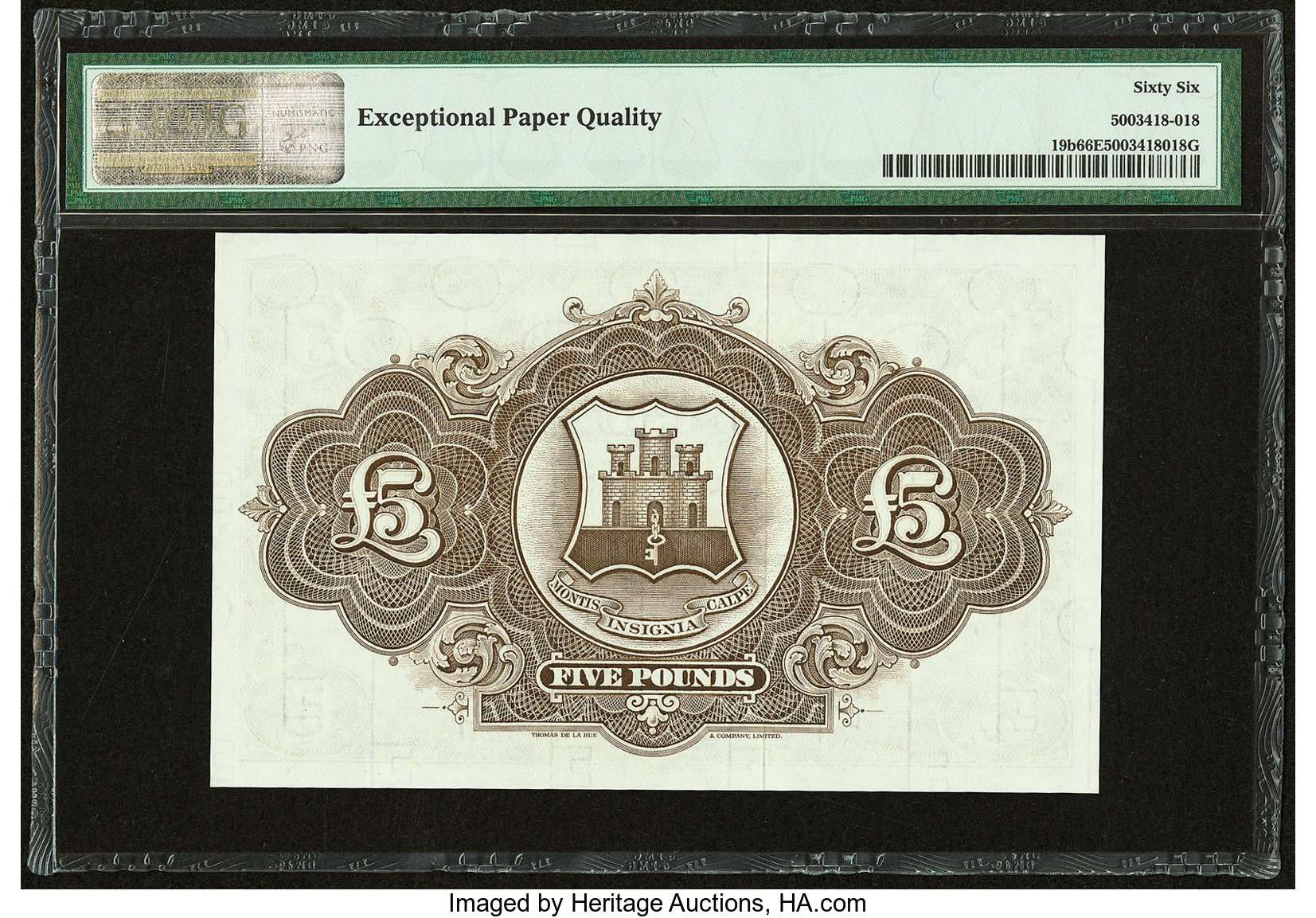 image for: Gibraltar  5 pounds (B117es1)
