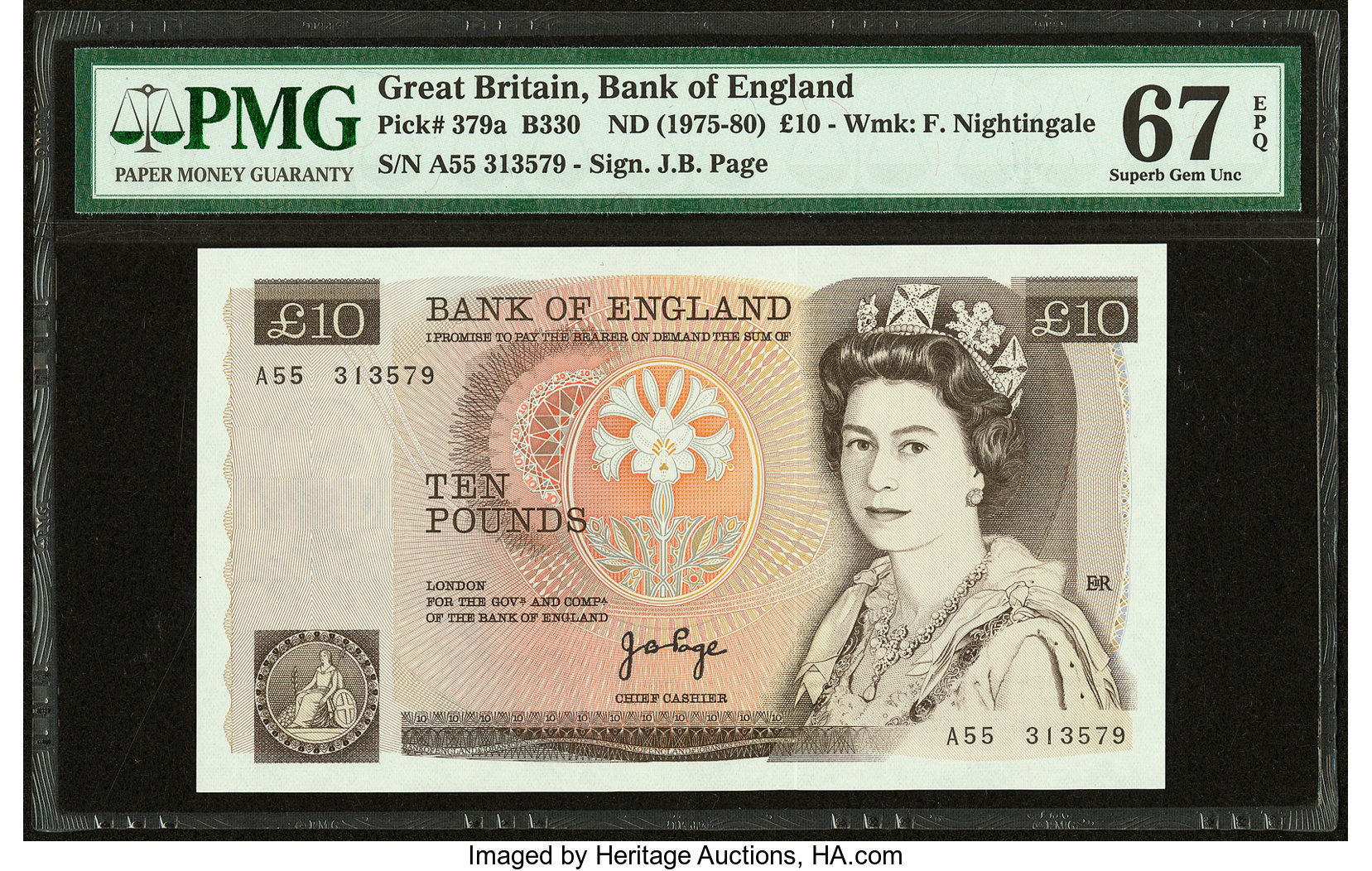 image for: United Kingdom  10 pounds (B186c)