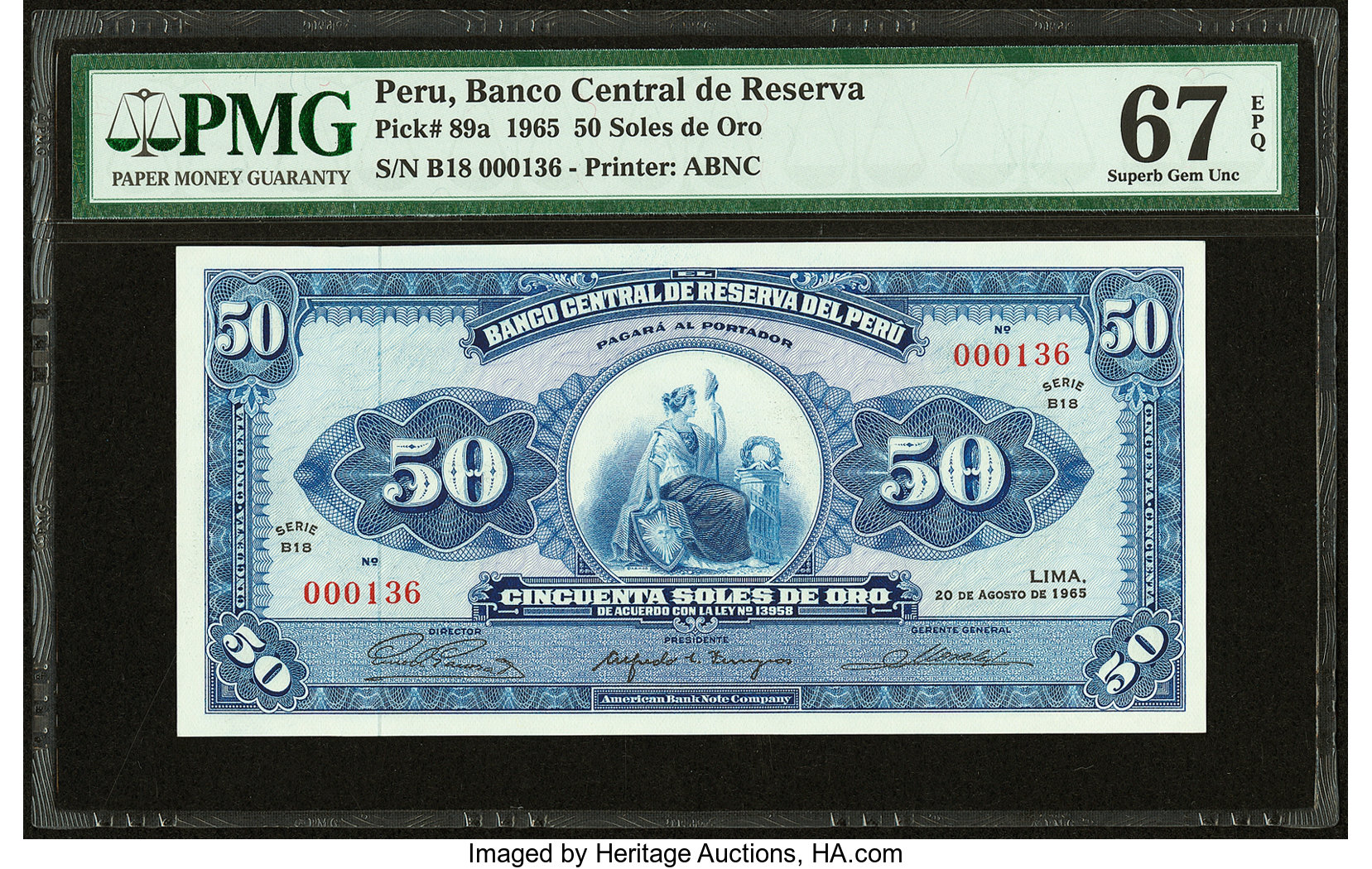 image for: Peru  50 soles de oro(B427as)