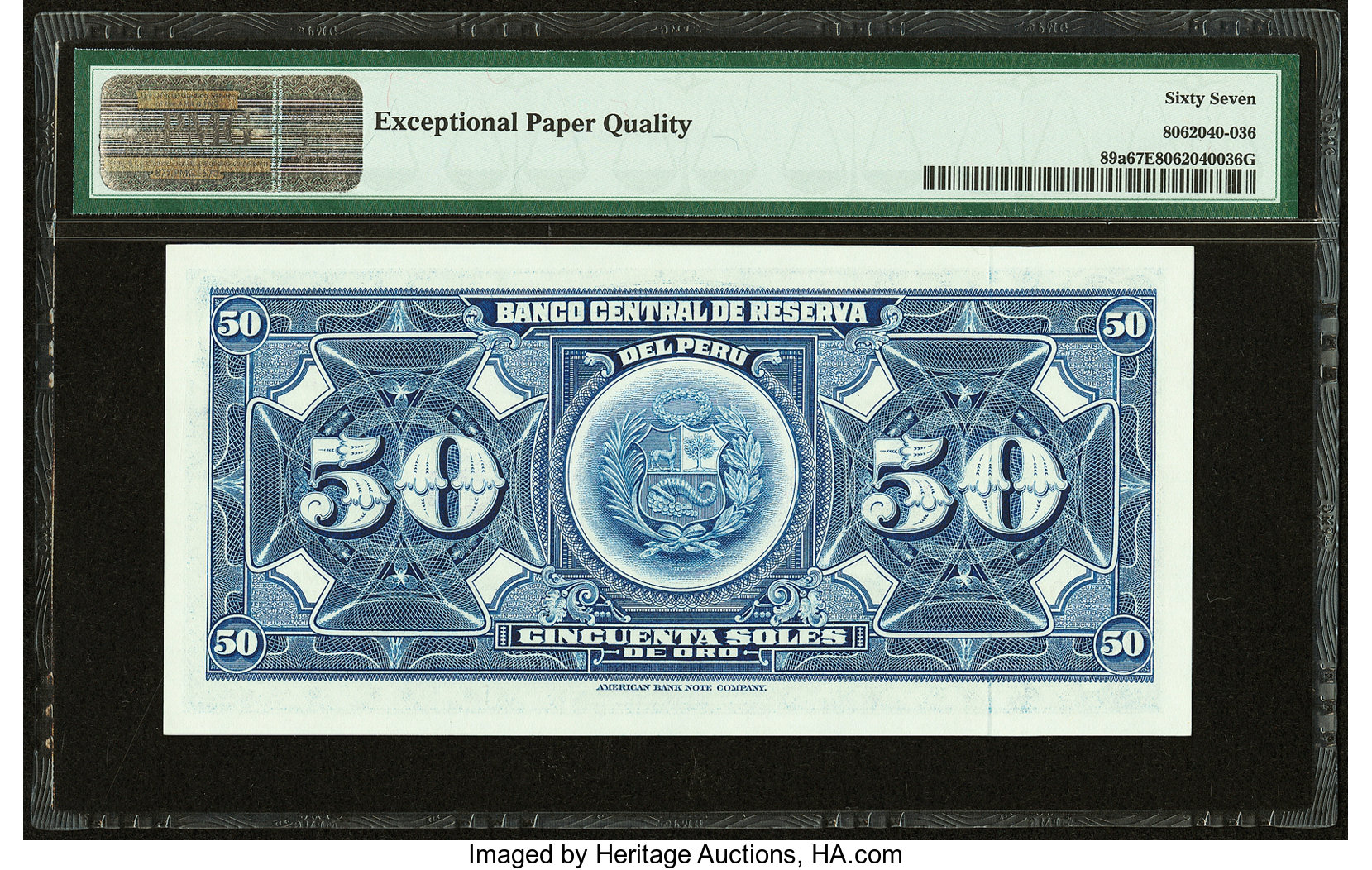 image for: Peru  50 soles de oro(B427as)