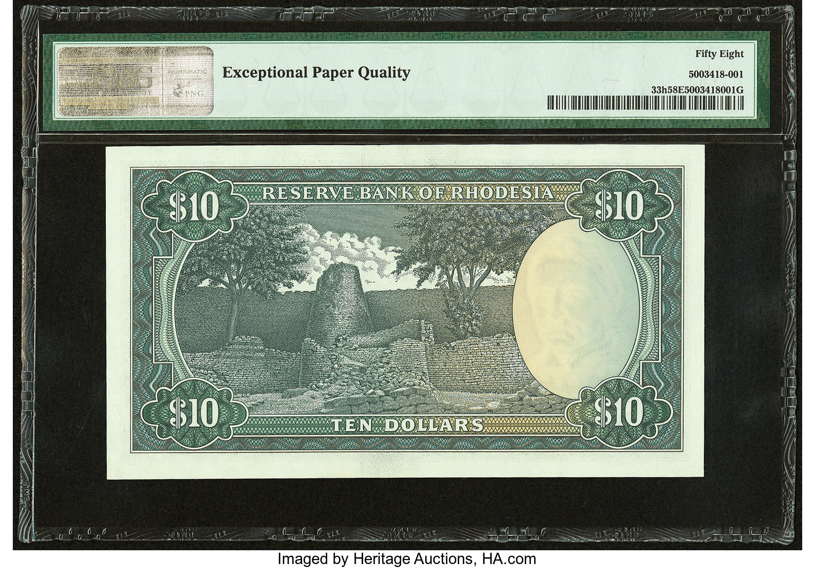 image for: Rhodesia  10 dollars(B110a)