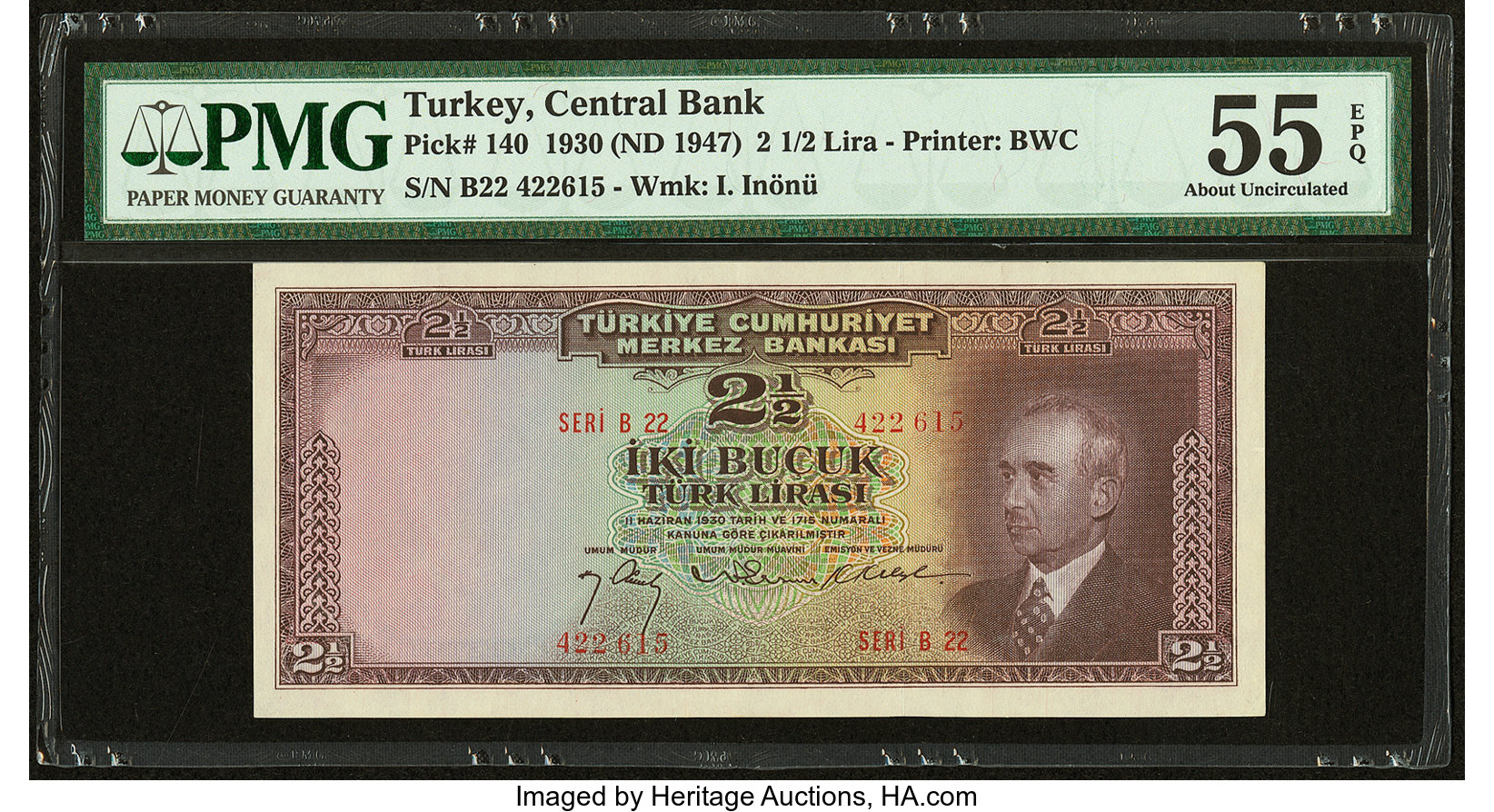 image for: Turkey  2 1/2 T?rk liras? (B213at)