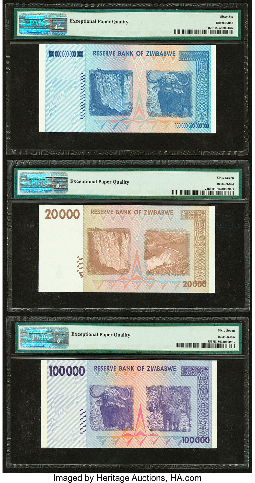 image for: Zimbabwe  100,000 dollars (B166a)