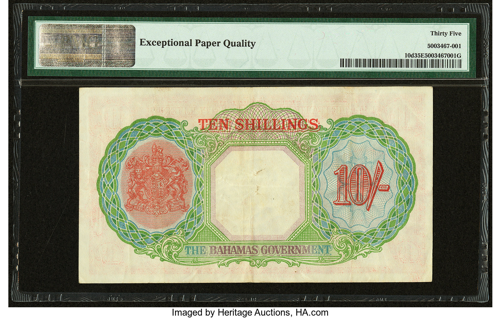 image for: Bahamas  10 shillings(B109bs)