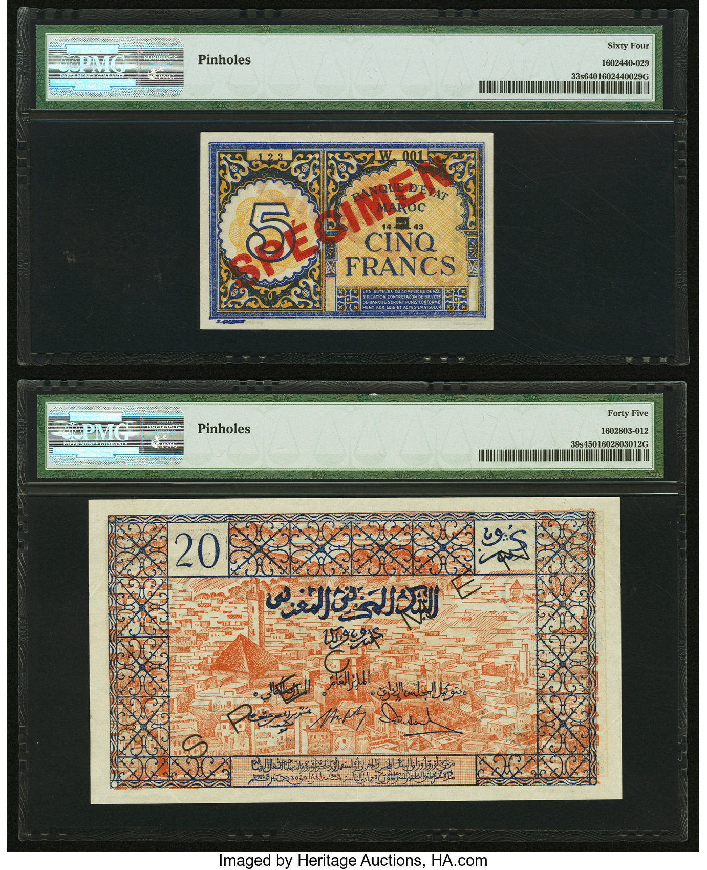 image for: Morocco  5 francs(B224as)