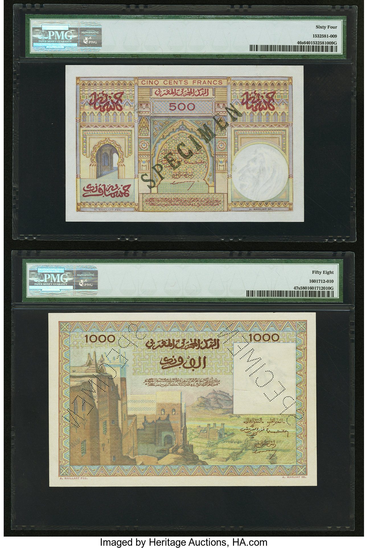 image for: Morocco  1,000 francs(B235a)
