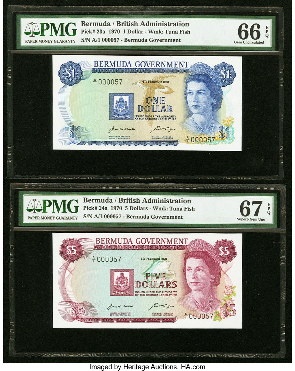 image for: Bermuda  1 dollar (B124as2)