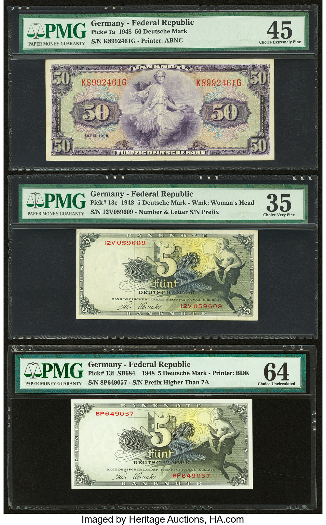  Two diagonal red SPECIMEN ovpts front; all-zero s/n 