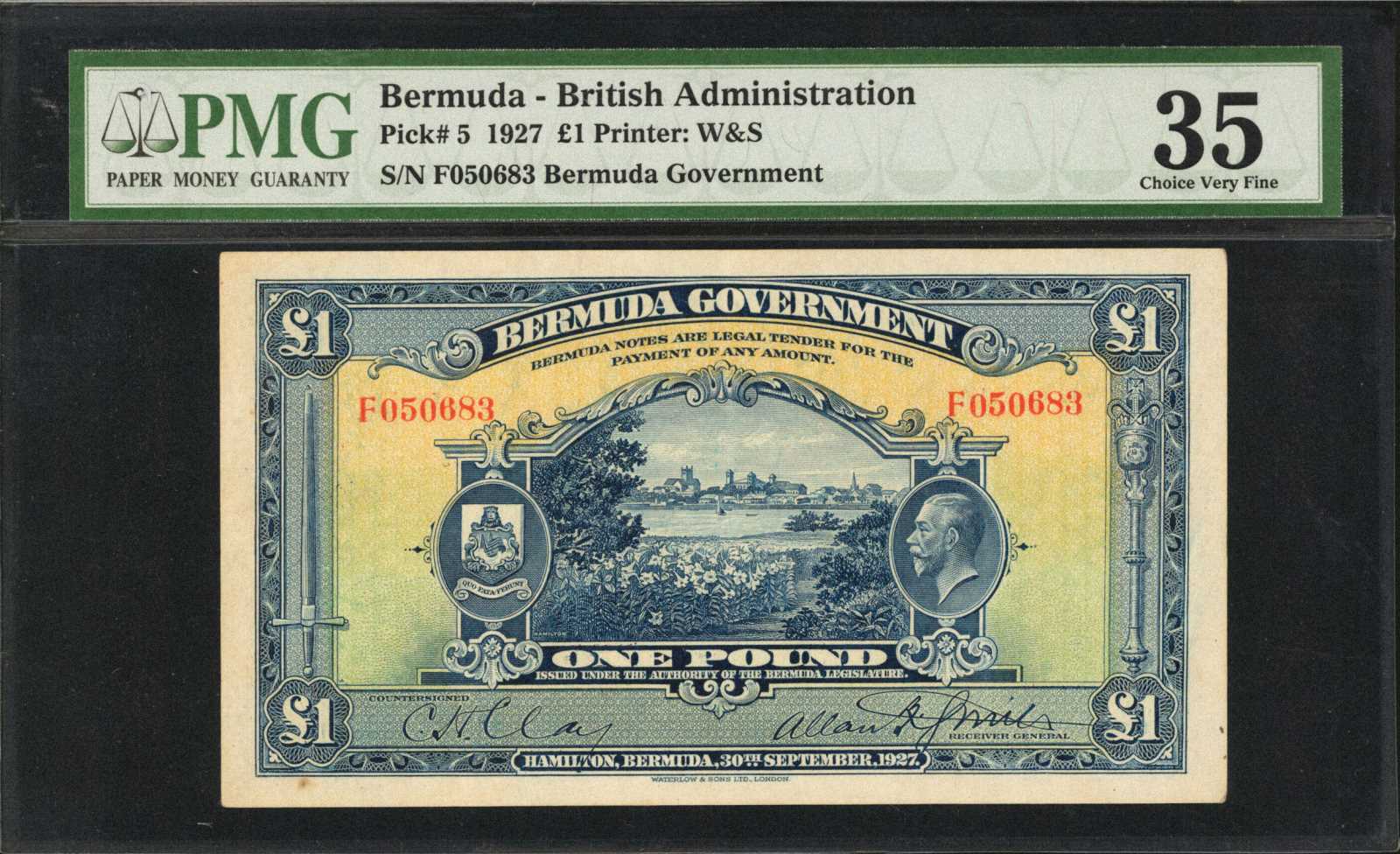 image for: Bermuda  1 pound(B105b)