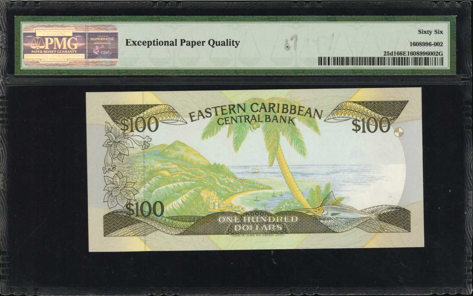 image for: East Caribbean States  100 dollars (B209d1)